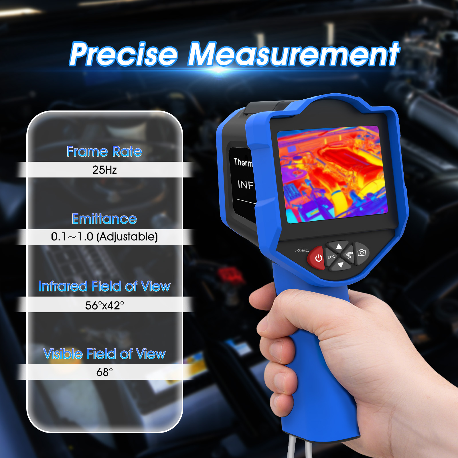 Kamera termowizyjna HoldPeak,  – Thermal Imaging Camera 256X192 recenzja i cena