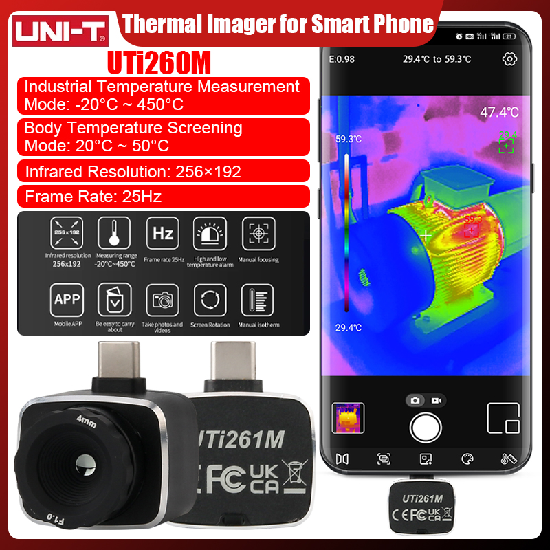 Kamera termowizyjna UNI-T UTi2 – Thermal Imaging Camera 256X192 recenzja i cena