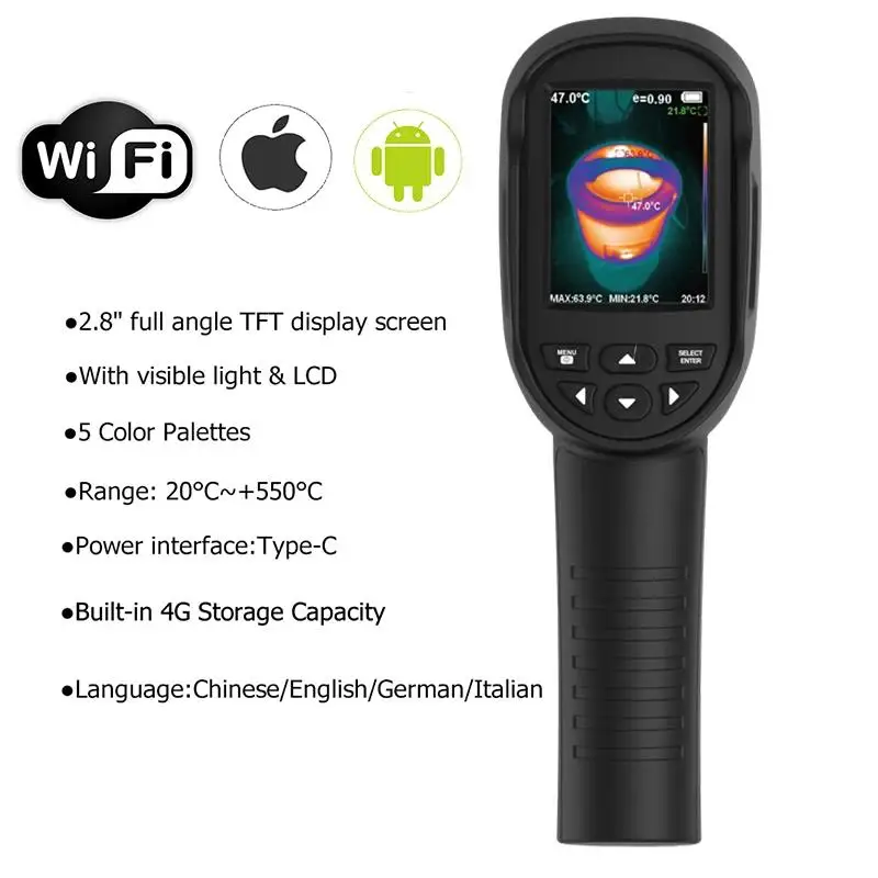HT-06, kamera termowizyjna z r – Thermal Imaging Camera 256X192 recenzja i cena